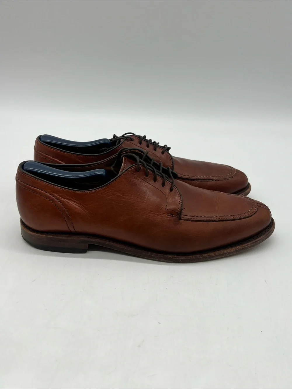 Allen Edmonds LaSalle Men’s Sz 8.5D Brown Leather Split Toe Derby Oxford Shoes.